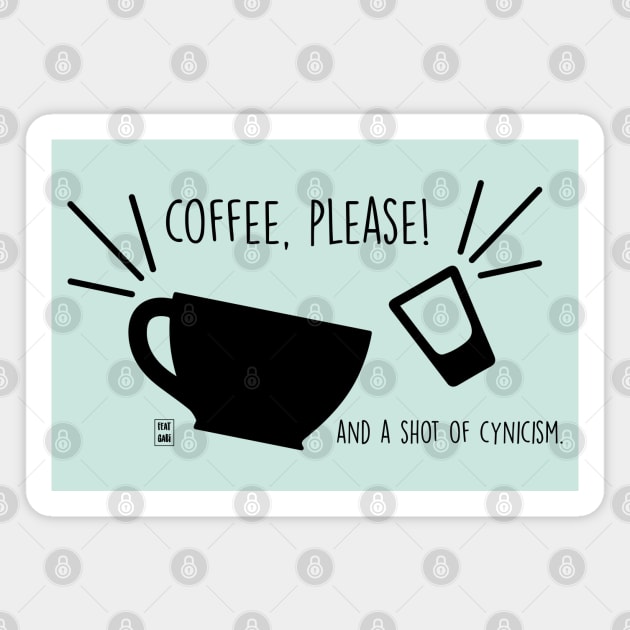 Coffee, please! Magnet by Gabi Veiga